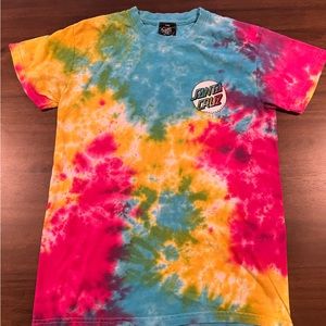 Santa Cruze tye-dye cotton shirt